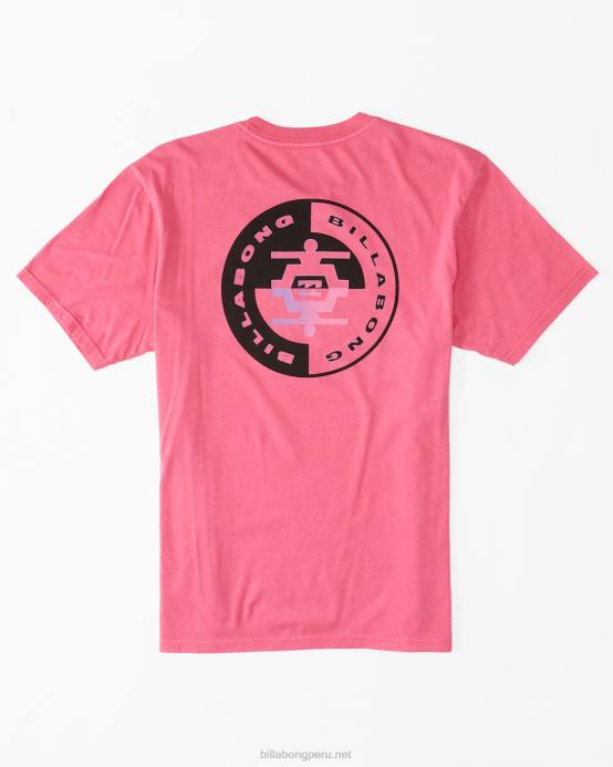hombres fucsia Billabong camiseta de conexión 04LD374