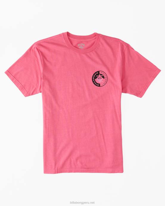 hombres fucsia Billabong camiseta de conexión 04LD374