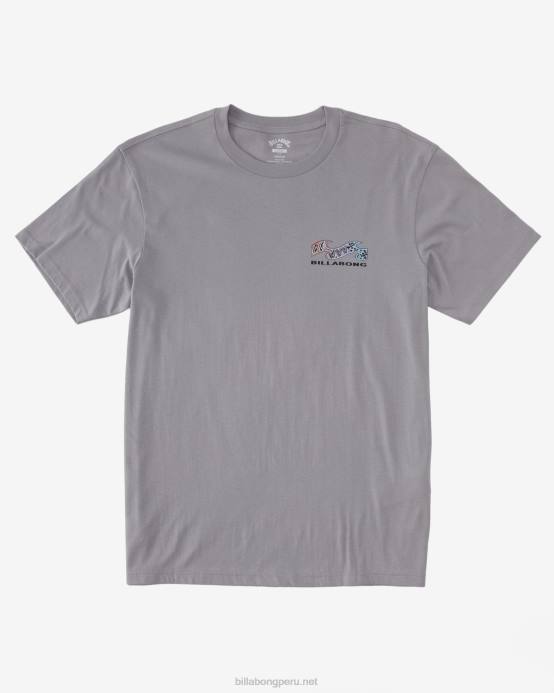 hombres gris violeta Billabong camiseta de segmento 04LD353