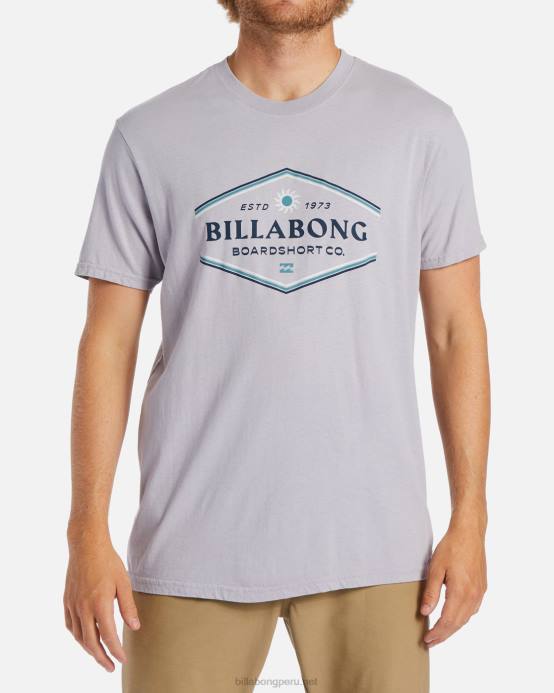 hombres gris violeta Billabong playera de manga corta con paredes 04LD528