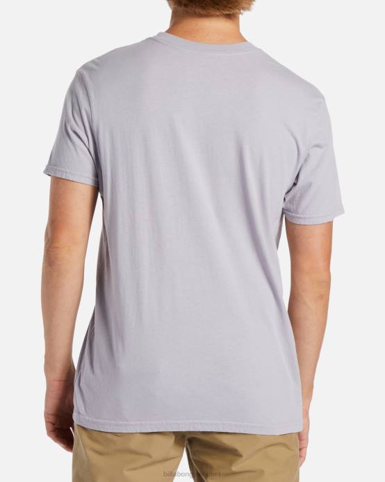 hombres gris violeta Billabong playera de manga corta con paredes 04LD528