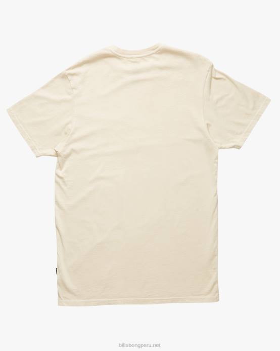 hombres hueso Billabong playera de manga corta con lavado ondulado 04LD296