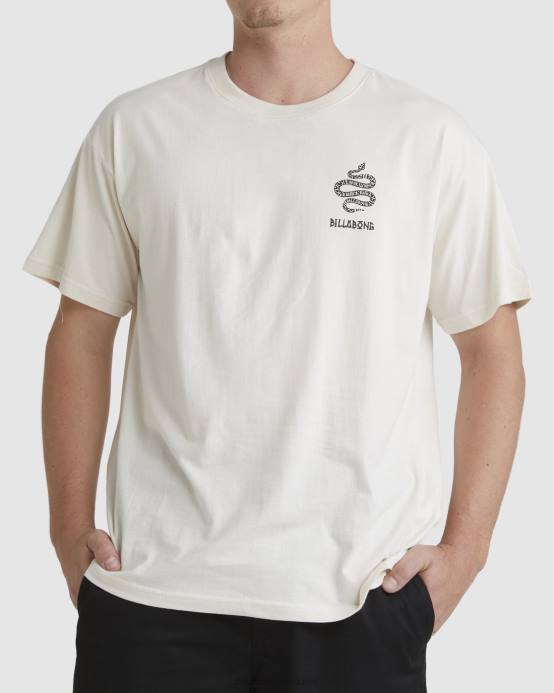 hombres hueso Billabong playera manga corta serpiente pilpeled 04LD347