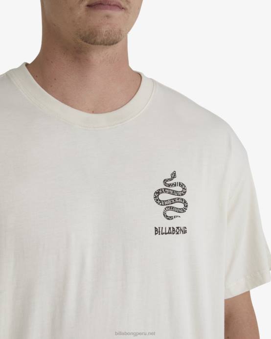 hombres hueso Billabong playera manga corta serpiente pilpeled 04LD347