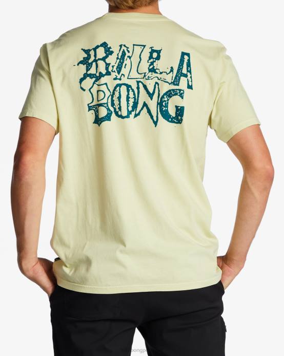 hombres lima claro Billabong camiseta con texto 04LD418