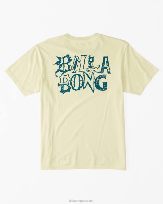 hombres lima claro Billabong camiseta con texto 04LD418