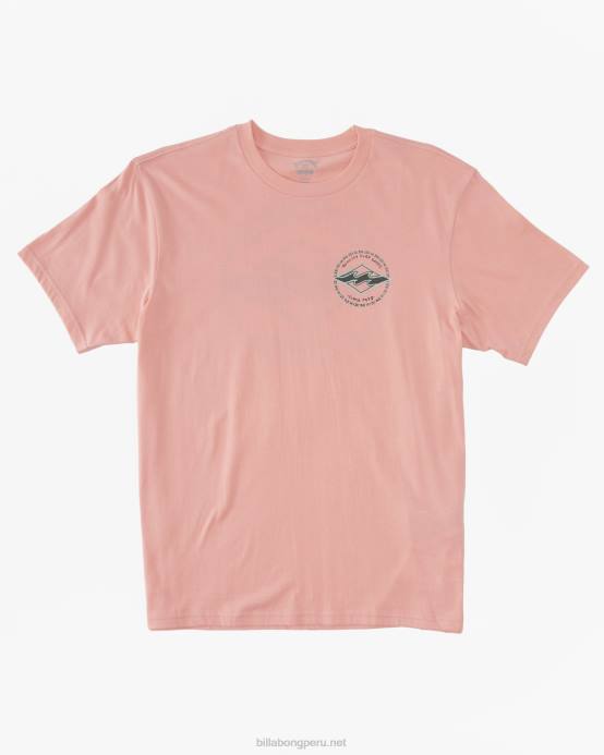 hombres luz de neón roja Billabong camiseta rotor diamante 04LD303