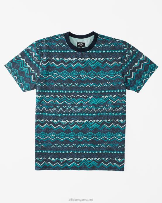 hombres medianoche Billabong camiseta del reino 04LD613