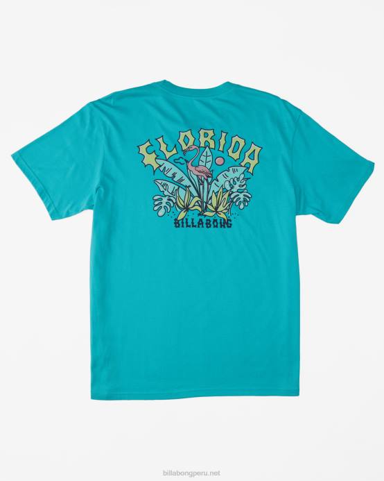 hombres menta oscura Billabong camiseta arco florida 04LD400