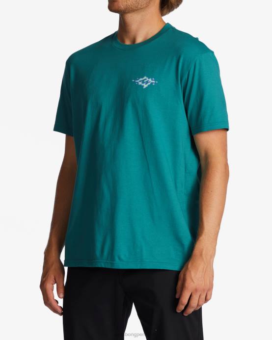 hombres menta oscura Billabong camiseta de cuento 04LD261