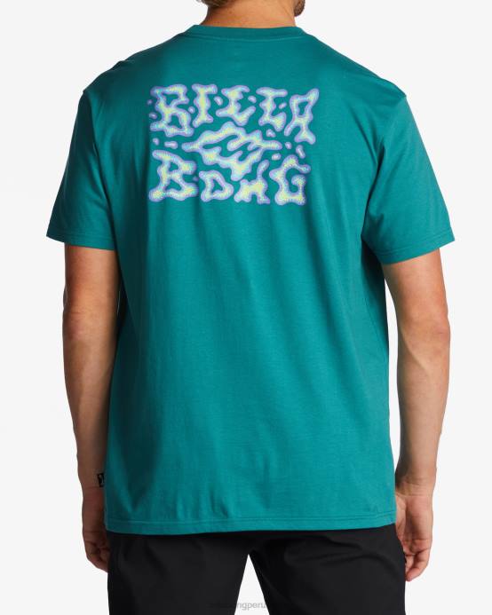 hombres menta oscura Billabong camiseta de cuento 04LD261