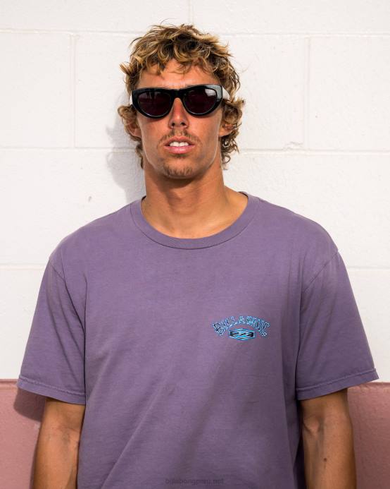 hombres neblina púrpura Billabong camiseta archwave 04LD331