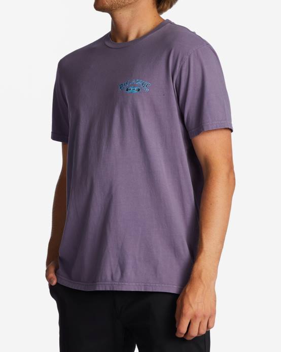 hombres neblina púrpura Billabong camiseta archwave 04LD331