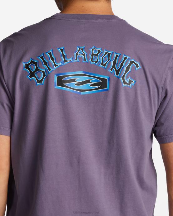 hombres neblina púrpura Billabong camiseta archwave 04LD331