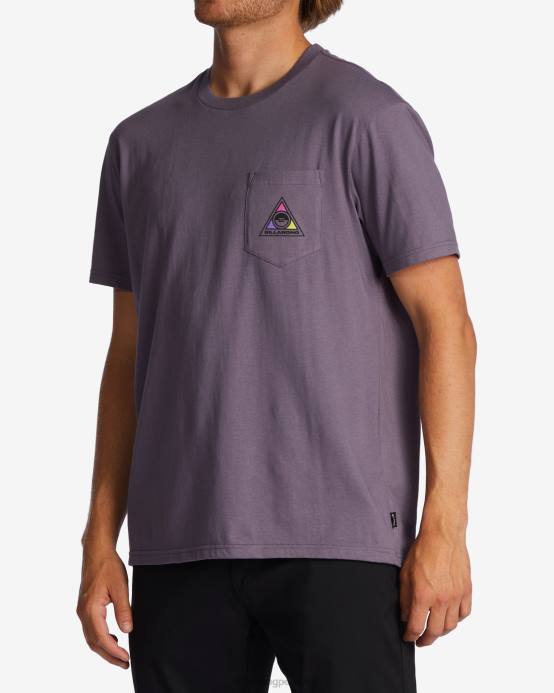 hombres neblina púrpura Billabong camiseta con bolsillo troppo 04LD601