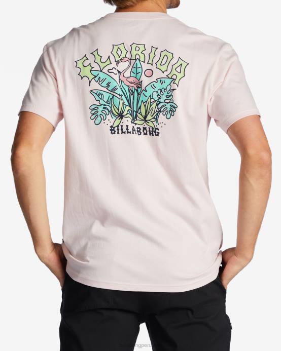 hombres neblina rosa Billabong camiseta arco florida 04LD420