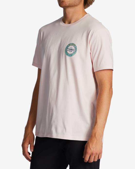 hombres neblina rosa Billabong camiseta bonez 04LD534