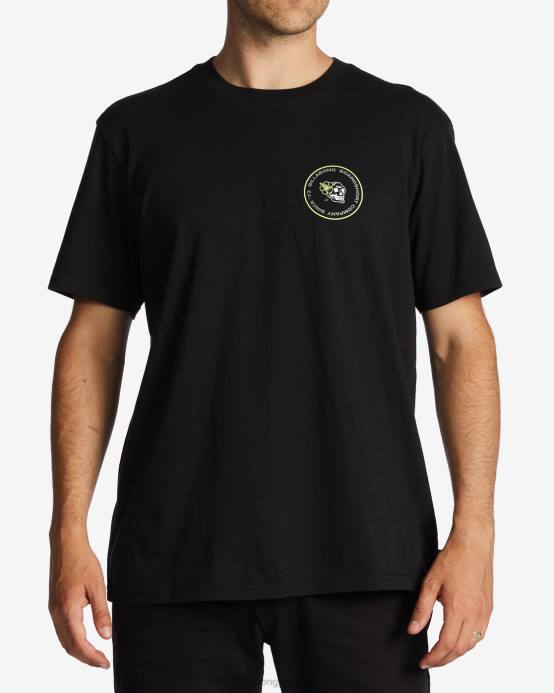 hombres negro Billabong camiseta bonez 04LD397