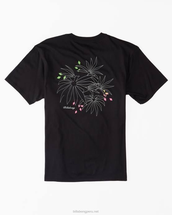 hombres negro Billabong camiseta con bolsillo troppo 04LD573