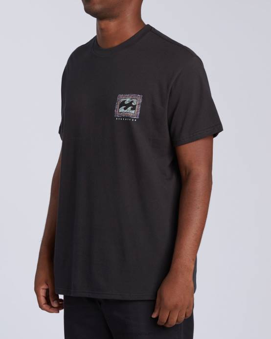 hombres negro Billabong camiseta de manga corta 04LD447