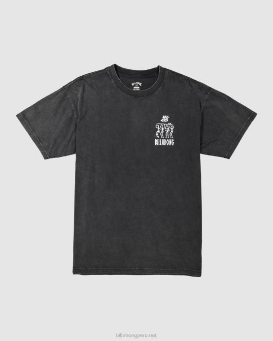 hombres negro Billabong camiseta manga corta tribu pilpeled 04LD351