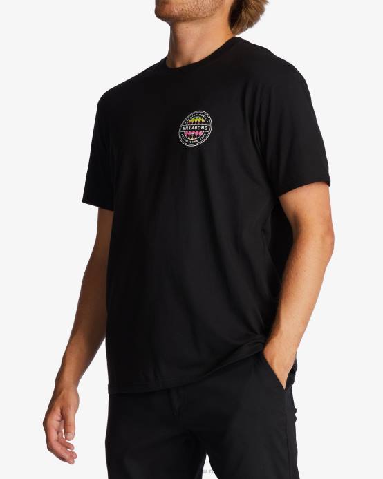 hombres negro Billabong camiseta rotor 04LD530