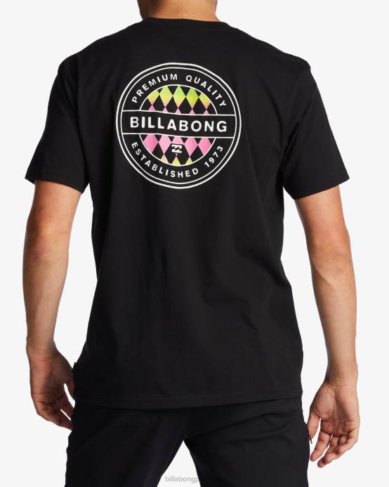 hombres negro Billabong camiseta rotor 04LD530