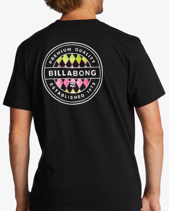 hombres negro Billabong camiseta rotor 04LD530