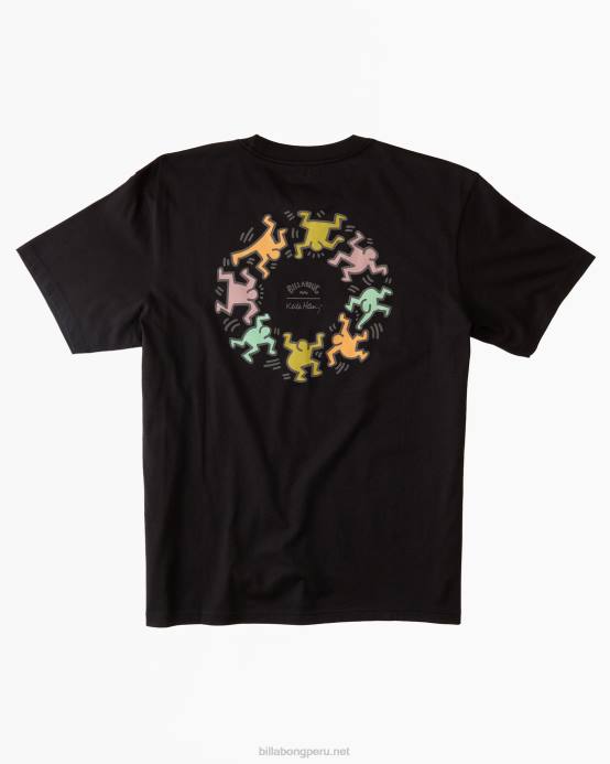 hombres negro Billabong keith haring bash - camiseta 04LD220
