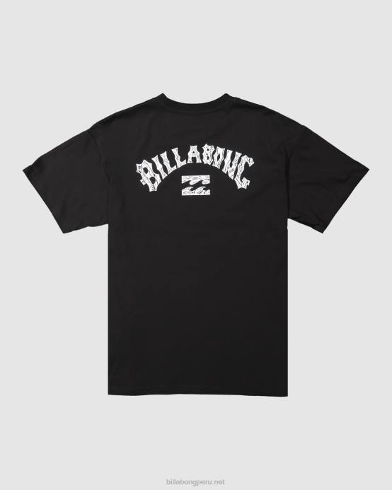hombres negro Billabong playera manga corta arco pilpeled 04LD419