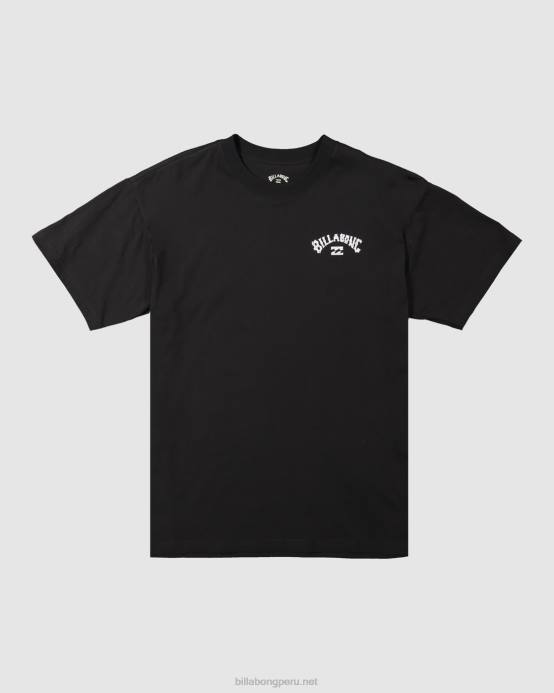 hombres negro Billabong playera manga corta arco pilpeled 04LD419