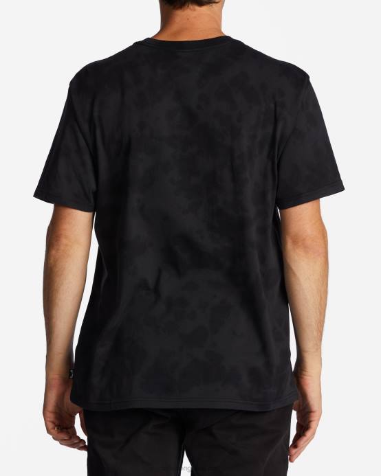 hombres negro lavado Billabong camiseta con bolsillo lavado 04LD549