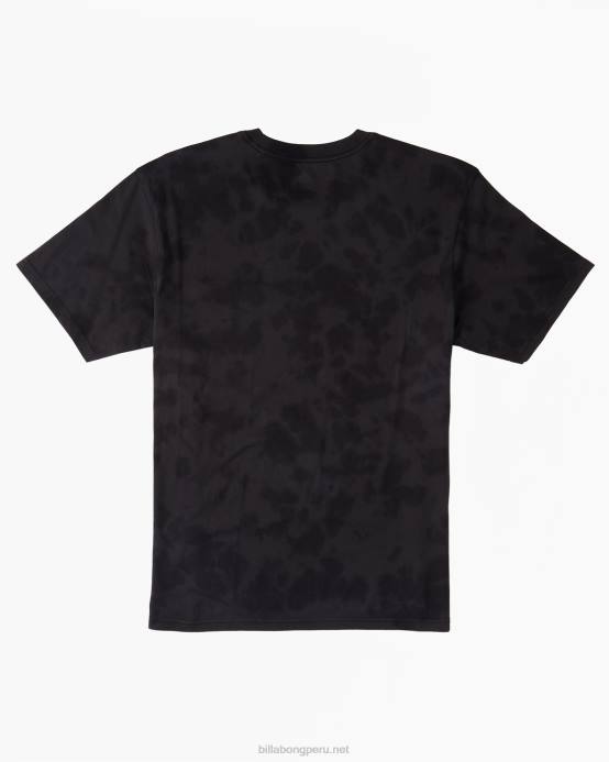 hombres negro lavado Billabong camiseta con bolsillo lavado 04LD549