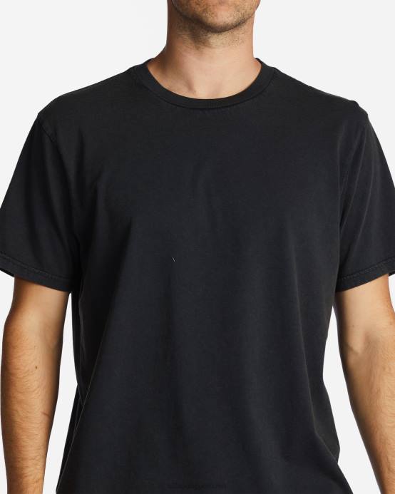 hombres negro lavado Billabong camiseta de lavado esencial 04LD415