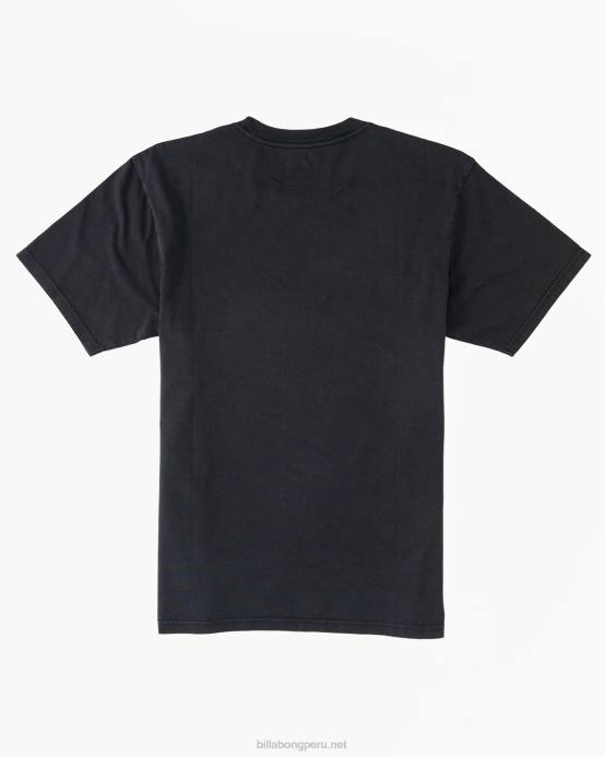 hombres negro lavado Billabong camiseta de lavado esencial 04LD415