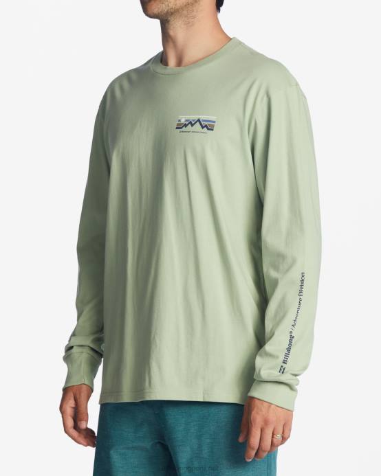 hombres salvia ligera Billabong camiseta de manga larga con largo a/div 04LD464