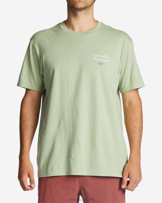 hombres salvia ligera Billabong camiseta orgánica panorama 04LD465