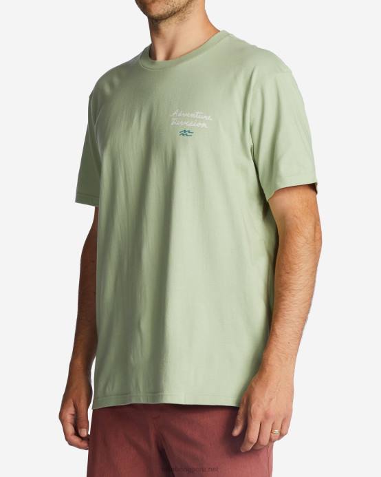 hombres salvia ligera Billabong camiseta orgánica panorama 04LD465