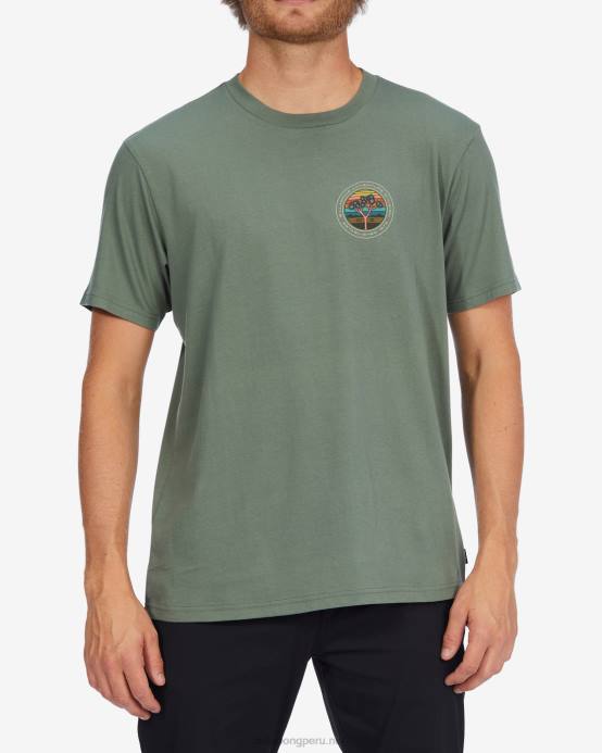 hombres superávit Billabong camiseta orgánica de manga corta a/div rockies 04LD459