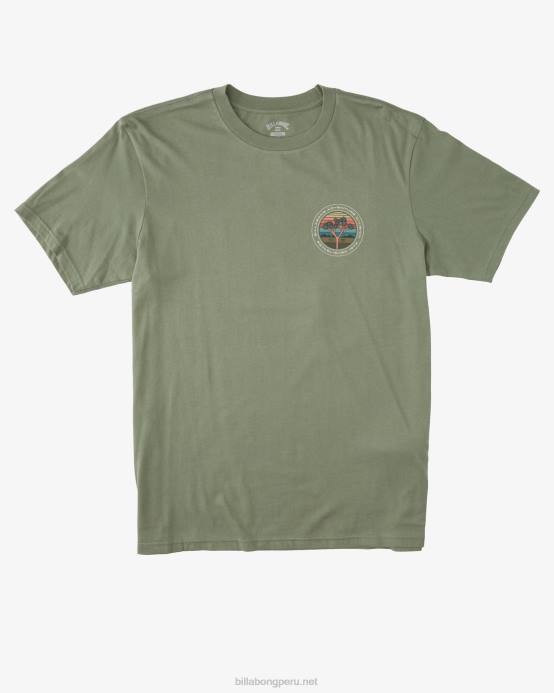 hombres superávit Billabong camiseta orgánica de manga corta a/div rockies 04LD459