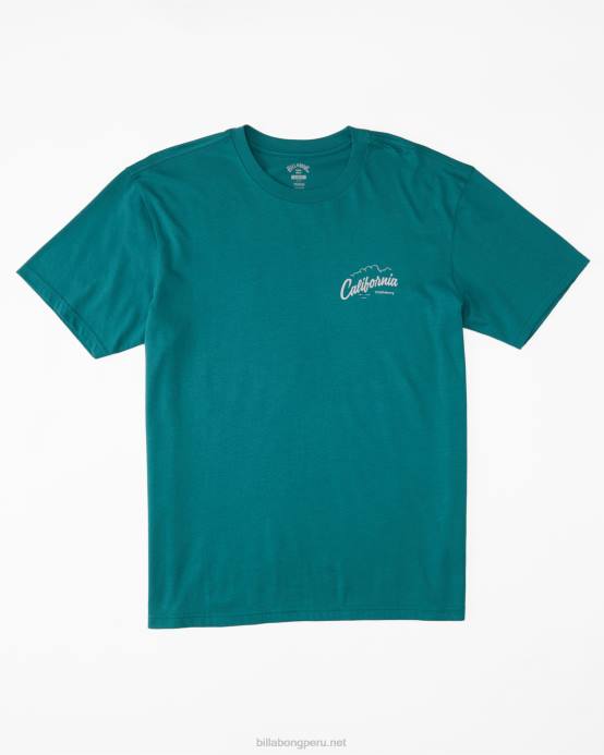 hombres verde azulado Billabong ca camiseta de bienvenida 04LD434