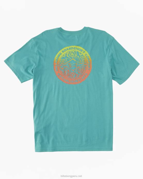 hombres verde azulado profundo Billabong camiseta giratoria 04LD382
