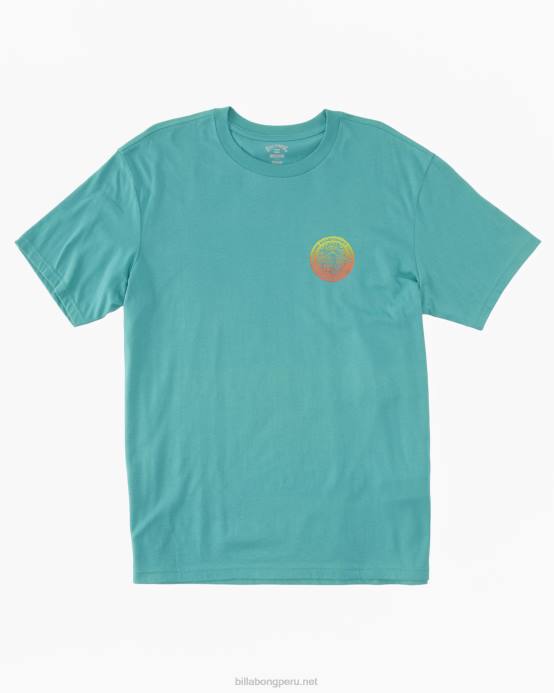 hombres verde azulado profundo Billabong camiseta giratoria 04LD382