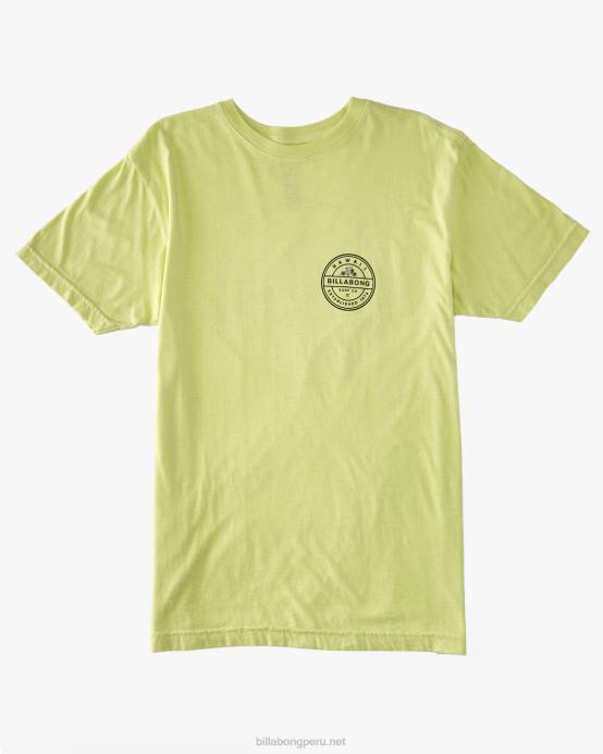 hombres verde claro Billabong camiseta gallo rotor 04LD323