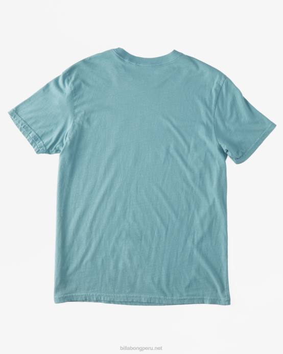 hombres verde polvoriento Billabong camiseta de manga corta de nivel 04LD536