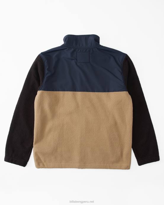 hombres Armada Billabong forro polar con cremallera a/div border trail 04LD507