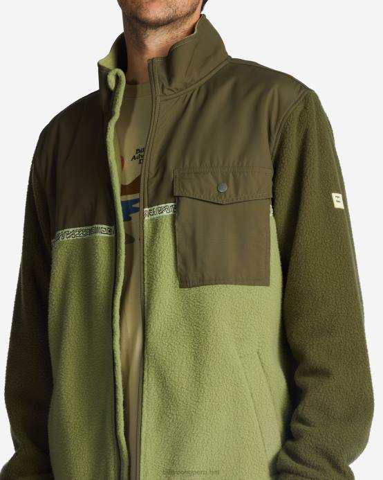 hombres alpino Billabong forro polar con cremallera a/div border trail 04LD488