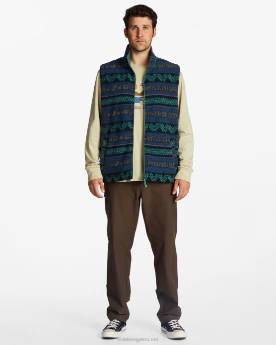 hombres selva Billabong chaleco reversible con cremallera completa a/div trail 04LD492
