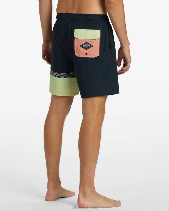 hombres Armada Billabong shorts de playa burleigh layback 17'' 04LD11