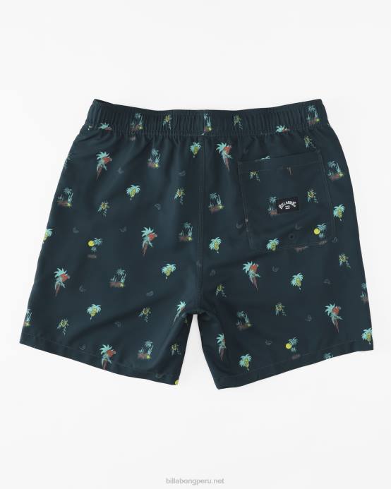 hombres Armada Billabong shorts de playa vacay layback 17'' 04LD158